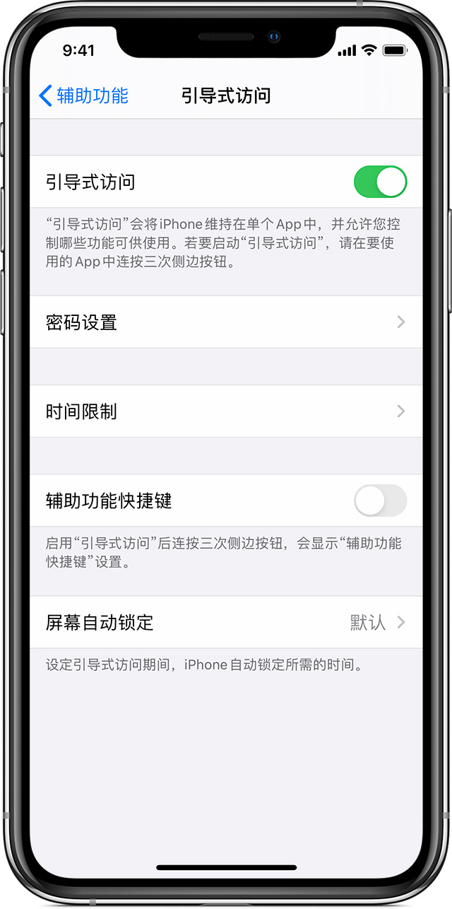 特克斯苹果手机维修分享如何在 iPhone 上退出引导式访问 