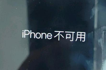 特克斯苹果服务网点分享锁屏界面显示“iPhone 不可用”如何解决 