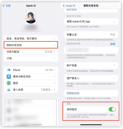 特克斯苹果手机维修分享iOS 16 自动验证功能开启方法 