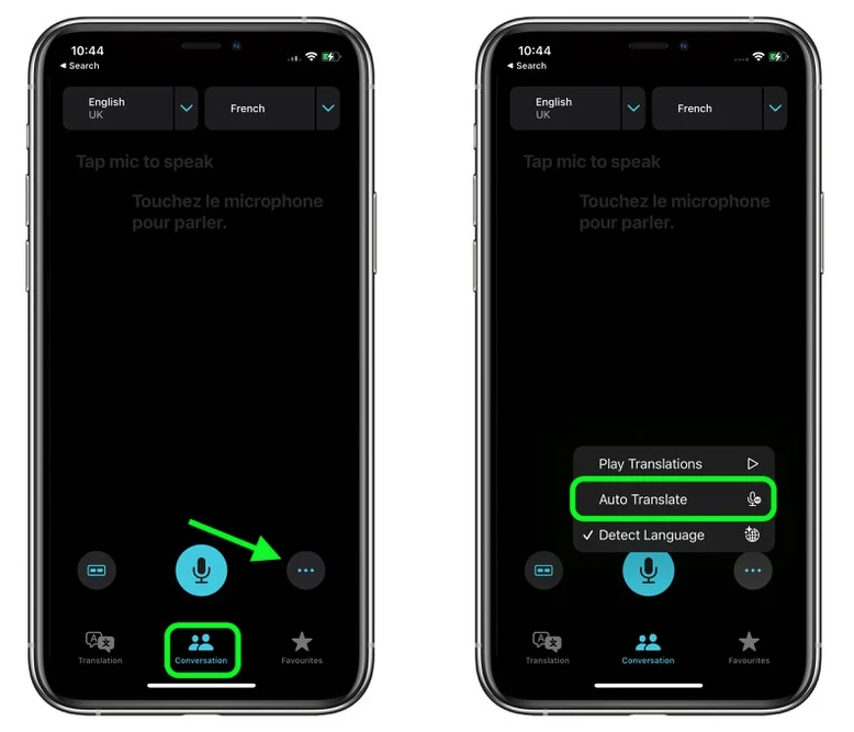 特克斯苹果手机维修分享iOS 15 “翻译” App 新改进 